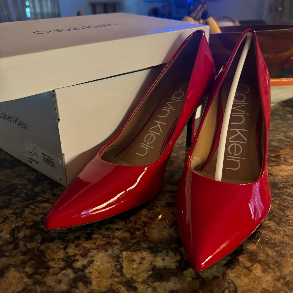 Calvin Klein Red High Heeled Stilettos